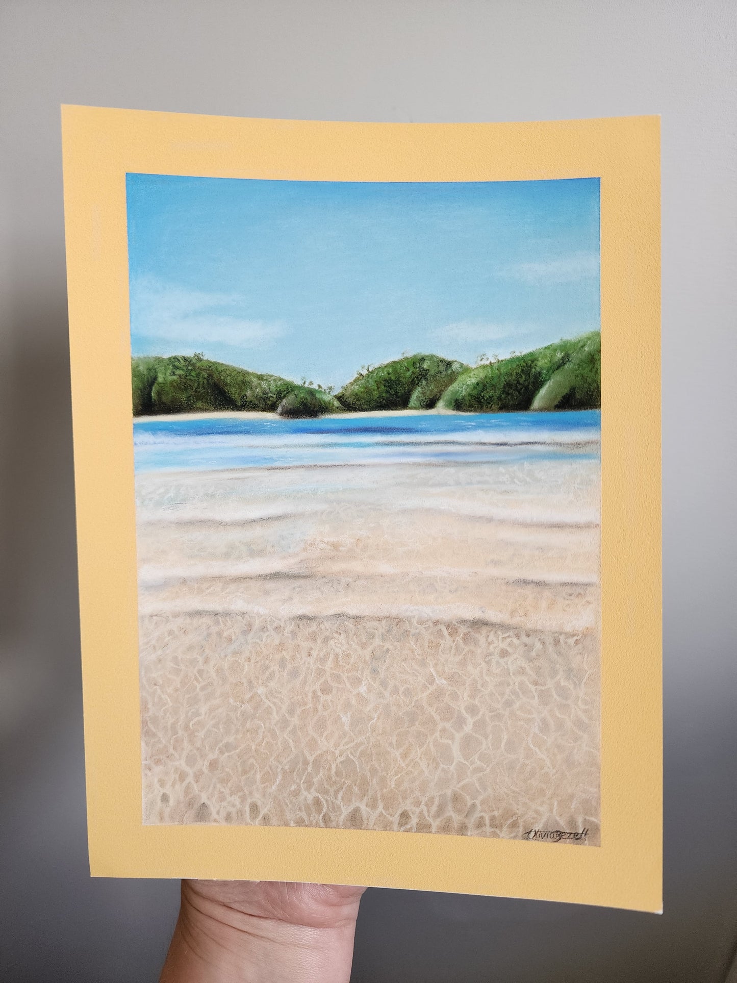 'Clear Water' pastel original