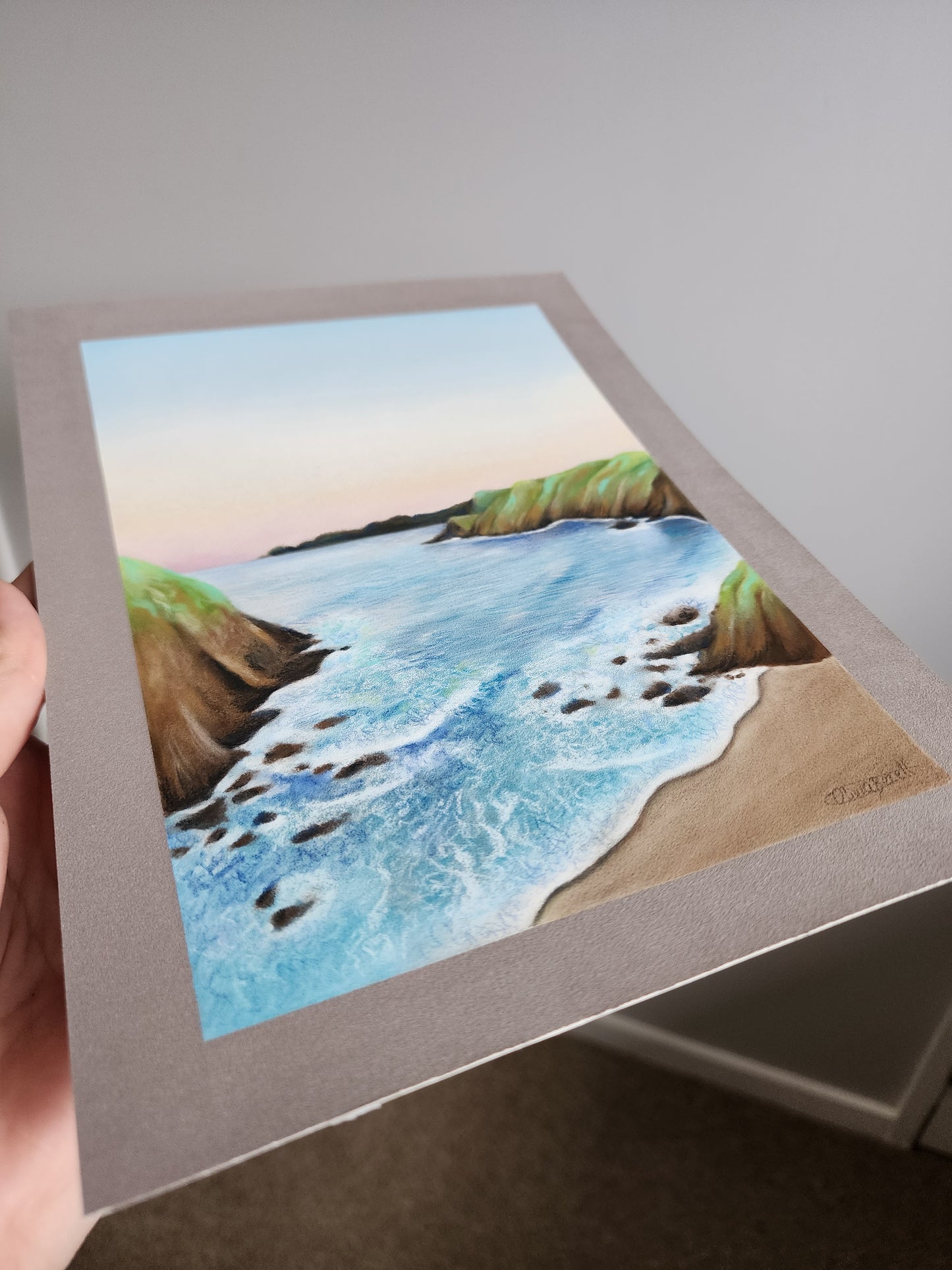 'In the Bay' pastel original