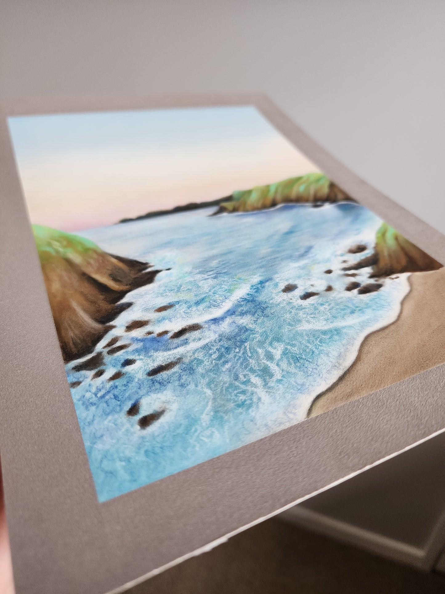 'In the Bay' pastel original