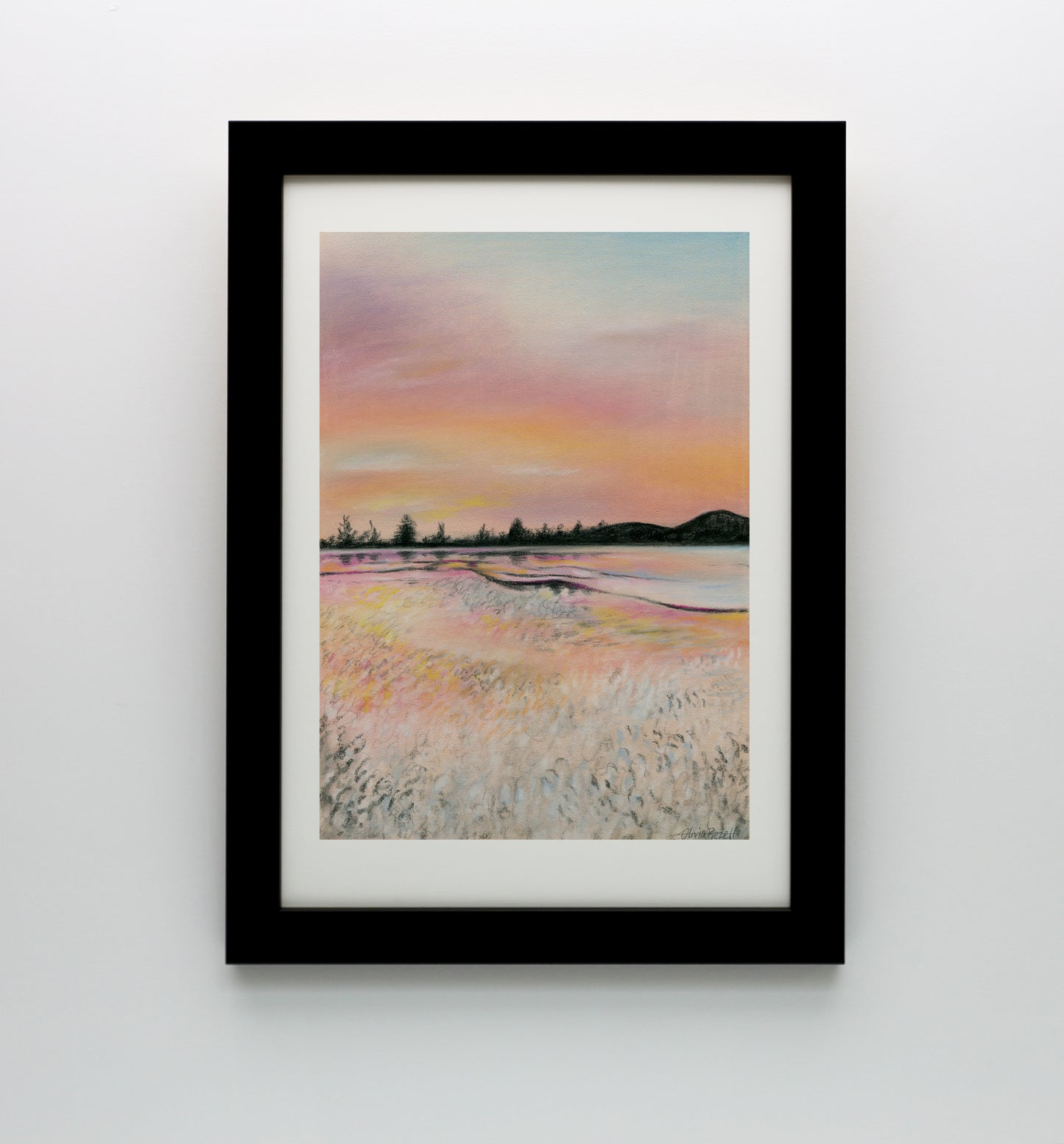 Beach at Sunset print