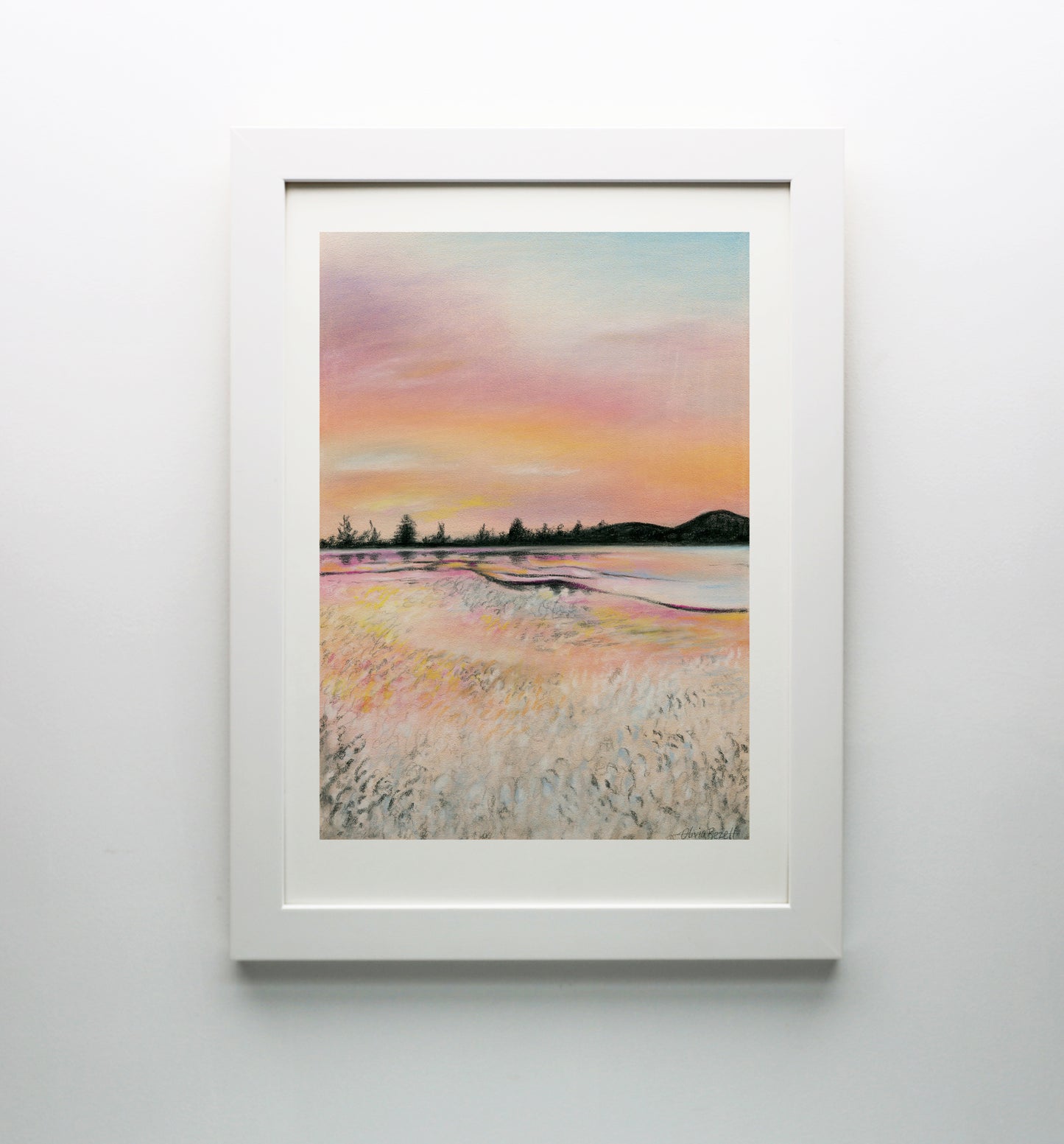 Beach at Sunset print