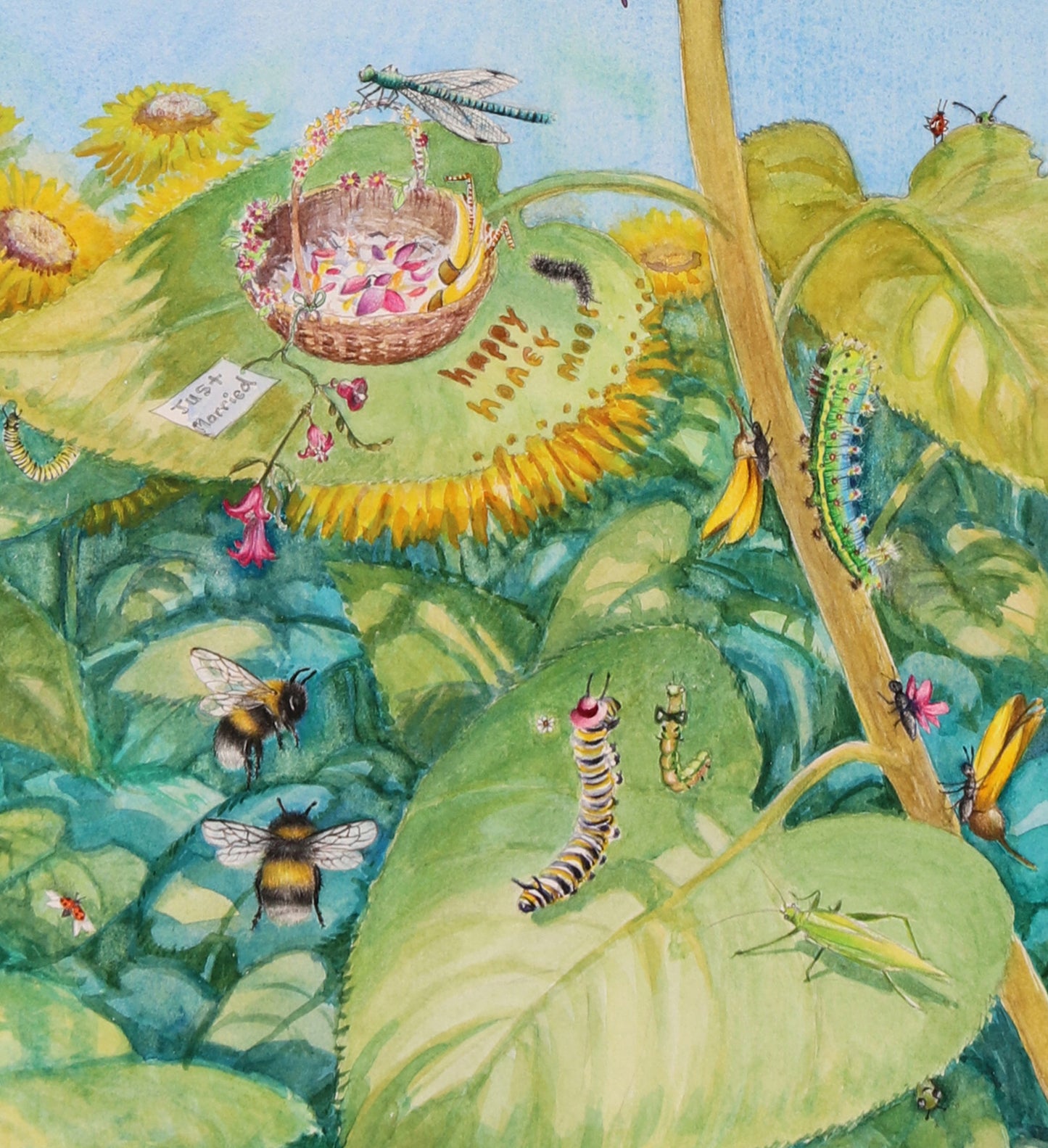 Original 'Bee Wedding' Collaboration piece between Olivia Bezett and Josephine Davis