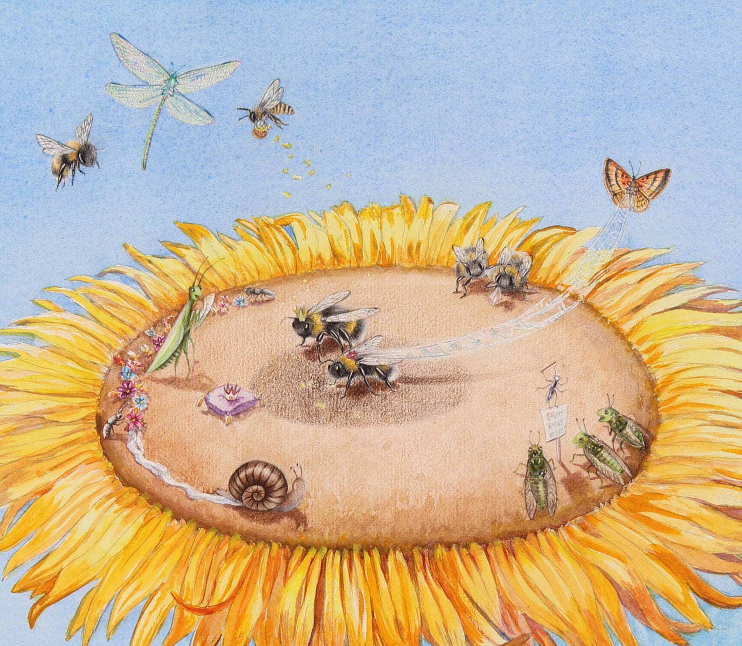 Original 'Bee Wedding' Collaboration piece between Olivia Bezett and Josephine Davis