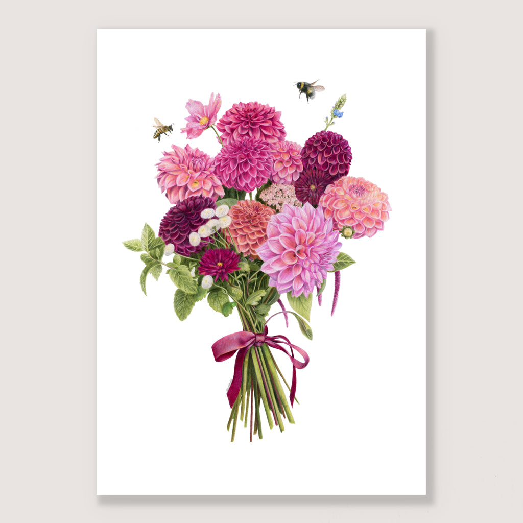 SALE - Dahlia Bouquet A3