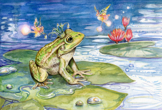 Original 'Frog Prince' Collaboration piece between Olivia Bezett and Josephine Davis