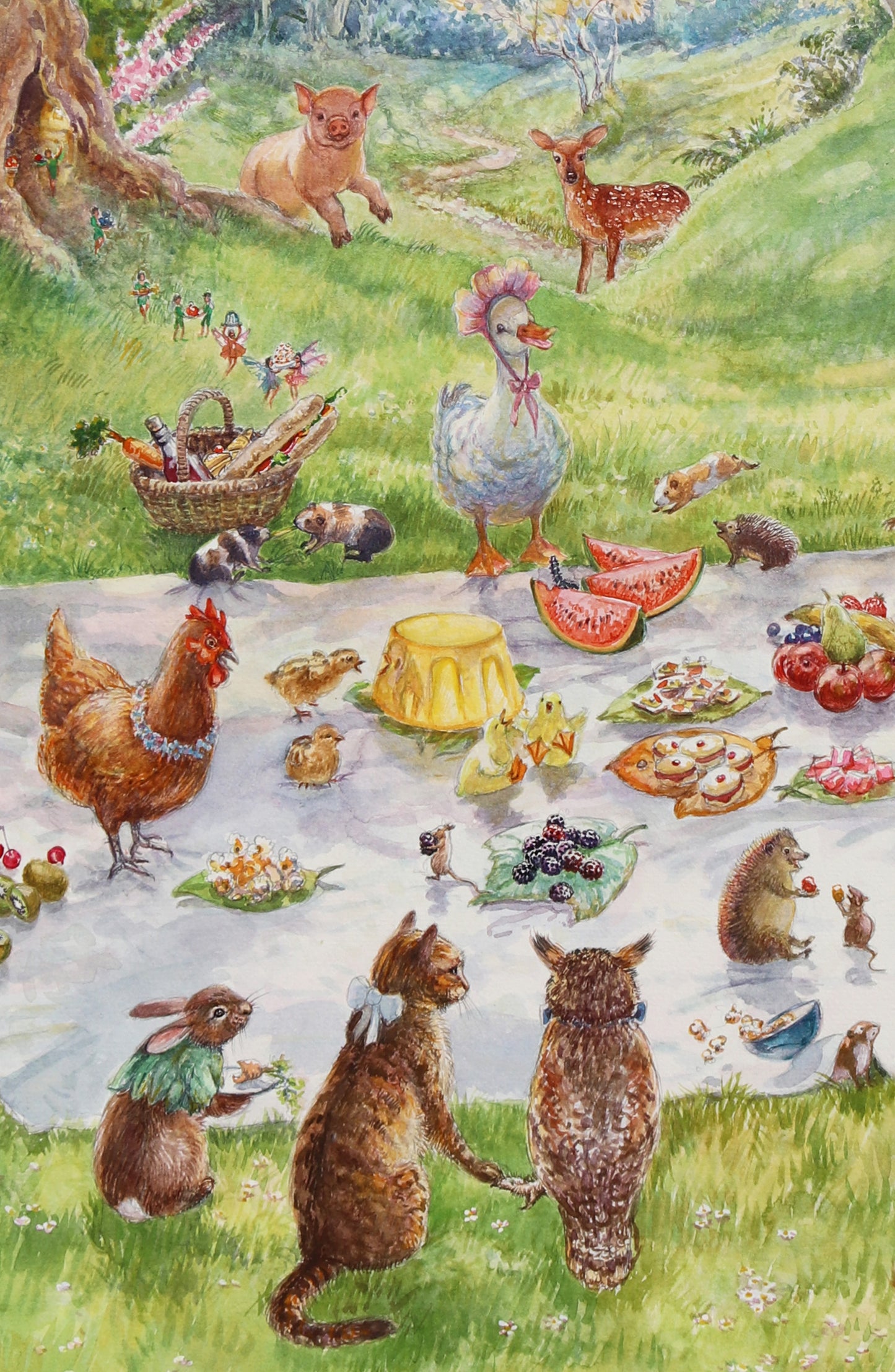 Original 'Picnic' Collaboration piece between Olivia Bezett and Josephine Davis