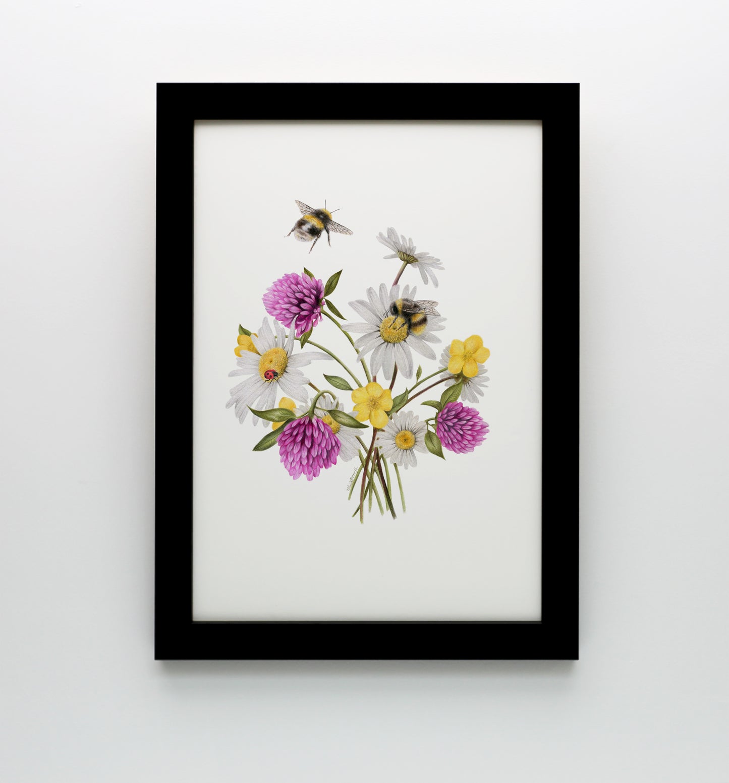 Wildflowers and Bees Print
