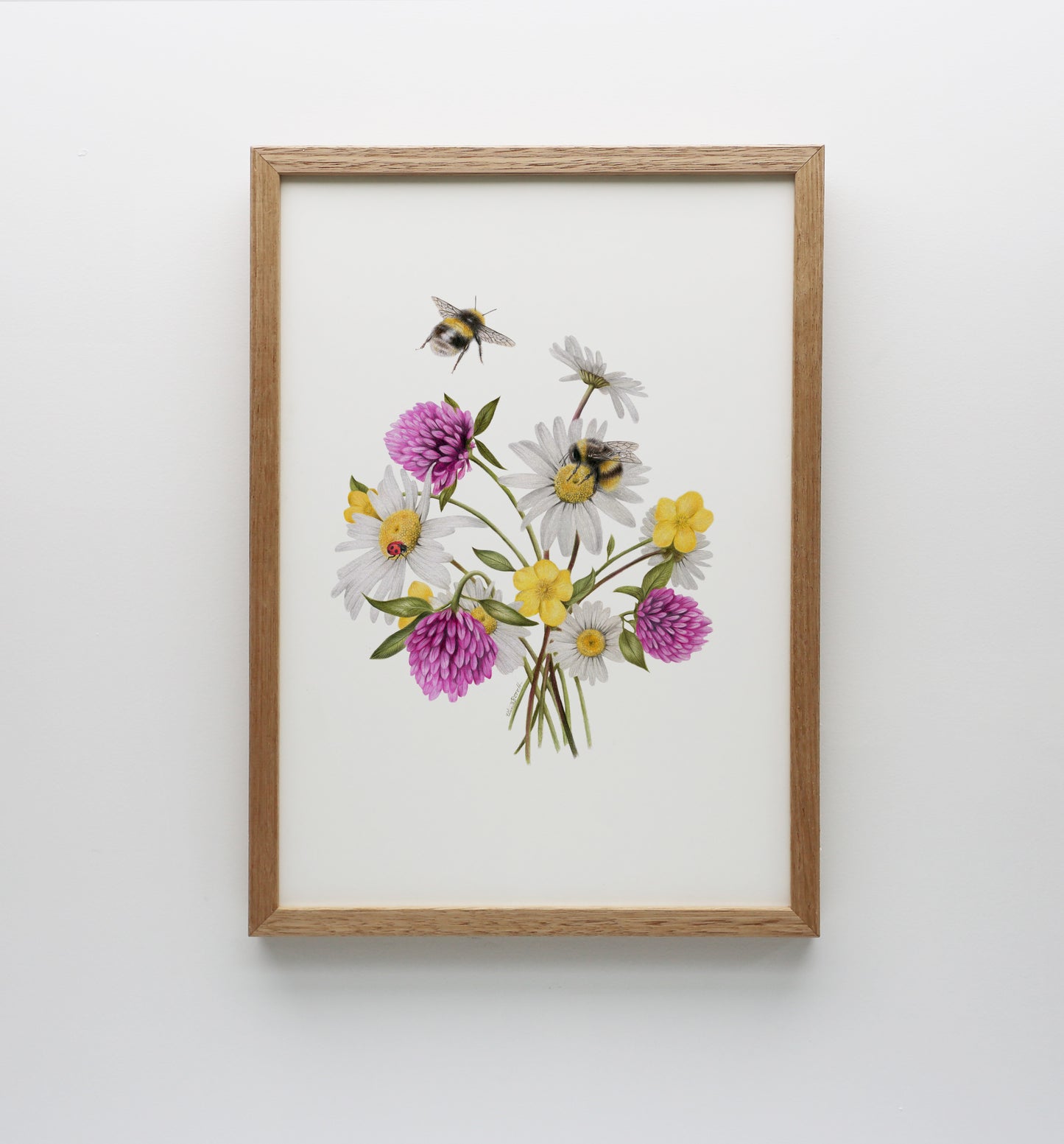Wildflowers and Bees Print