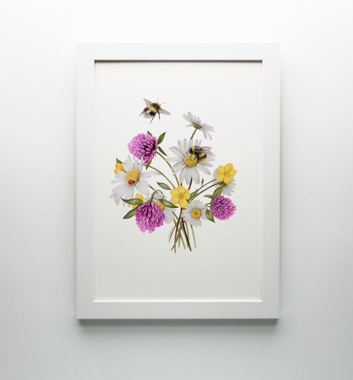 Wildflowers and Bees Print