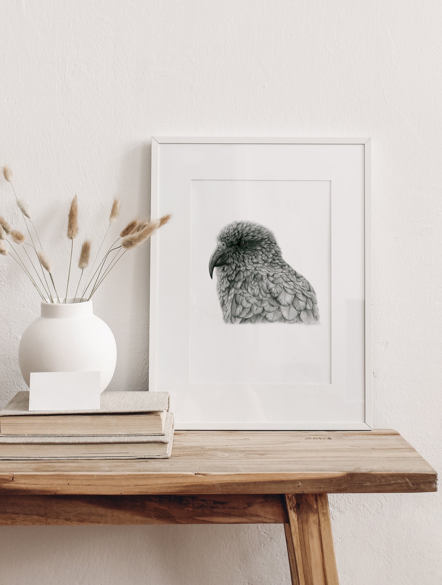 Graphite Kea Print