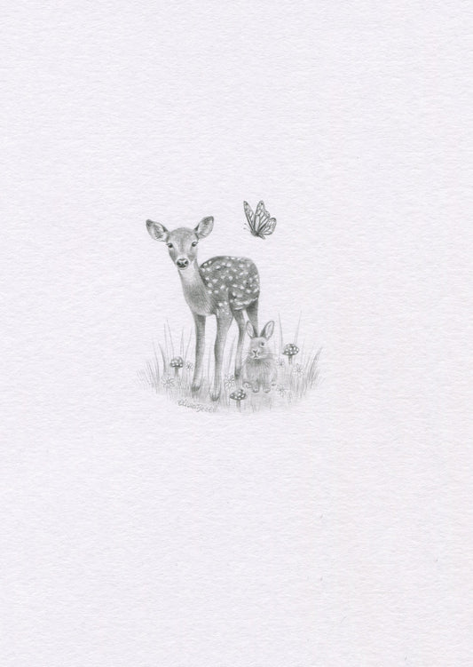Mini one-off original 'Bambi and Friends'
