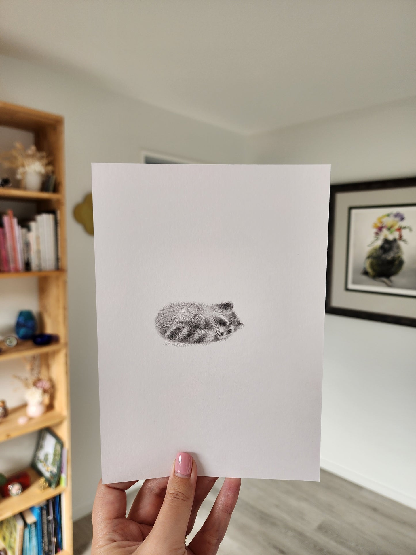 Mini one-off original 'Raccoon'