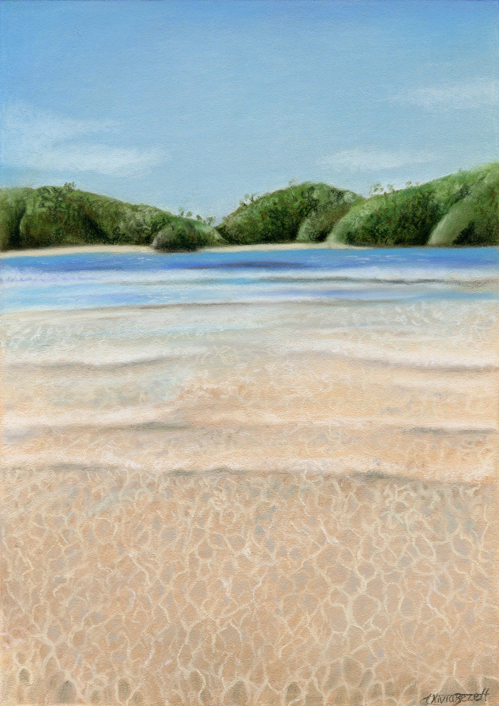 Original Clear Water newest Landscape Painting