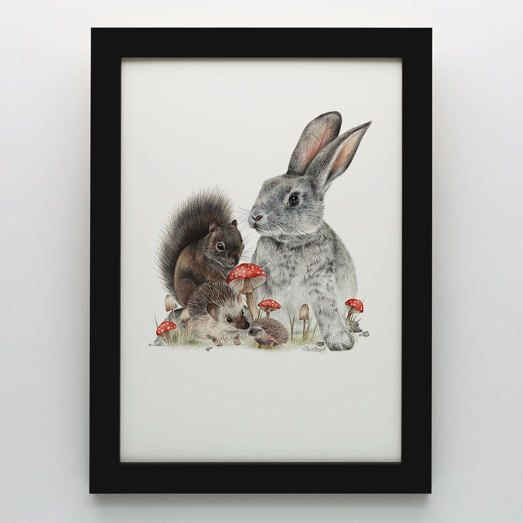 Bunny & Friends Print