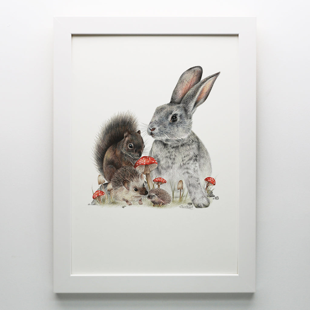Bunny & Friends Print
