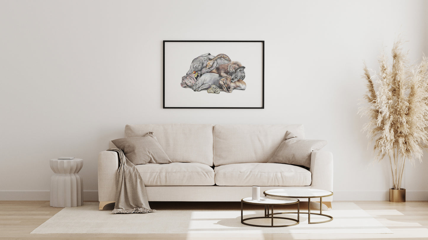 Safari Sleepers Print