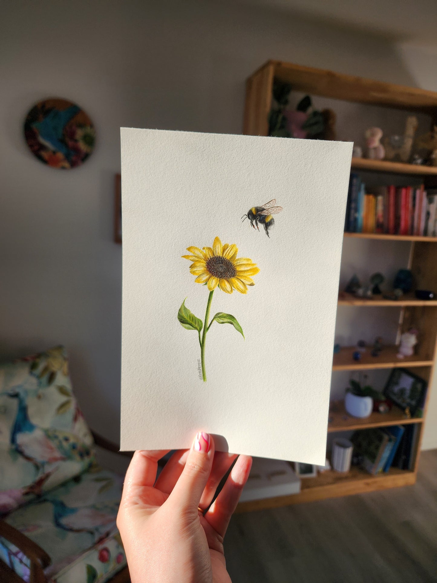 Bee with Sunflower 1