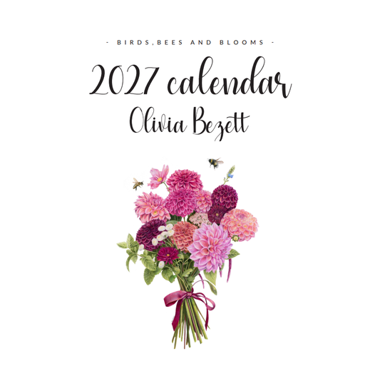 PRE-ORDER - 2027 Birds, Bees and Blooms Calendar - LARGE SIZE
