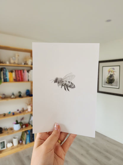 Mini one-off original 'Honey bee 4'
