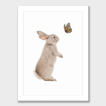 Bunny and Butterfly Print