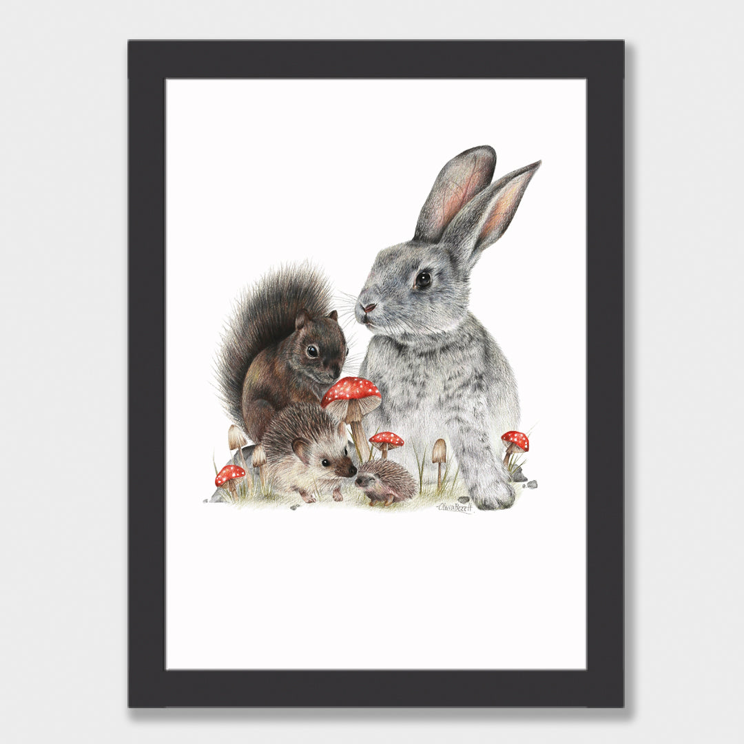 Bunny & Friends Print