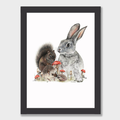 Bunny & Friends Print