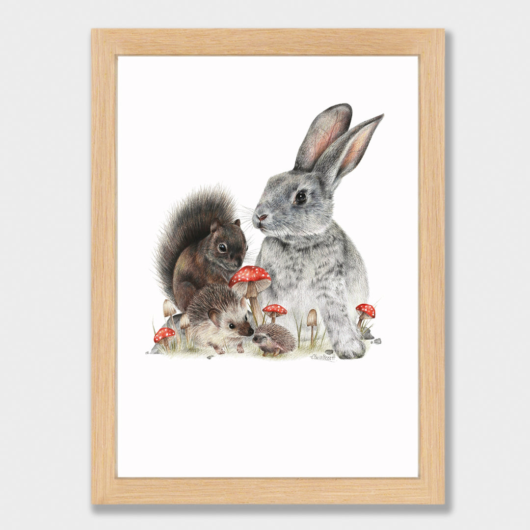 Bunny & Friends Print