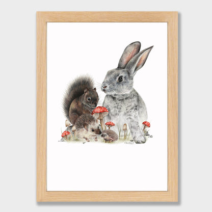 Bunny & Friends Print
