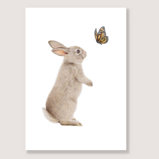 SALE - Bunny and Butterfly A5