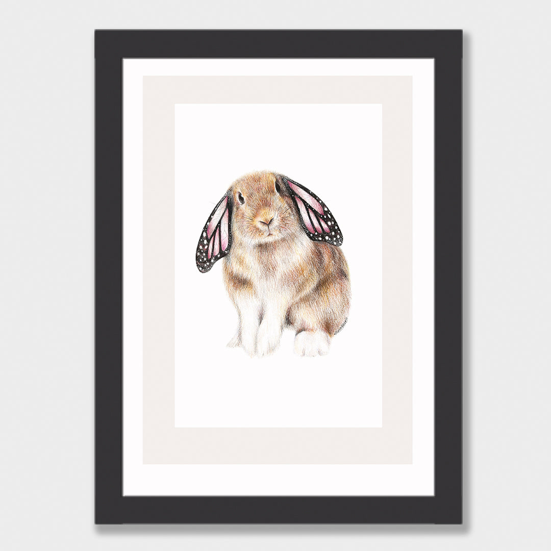 Butterfly Bunny Print