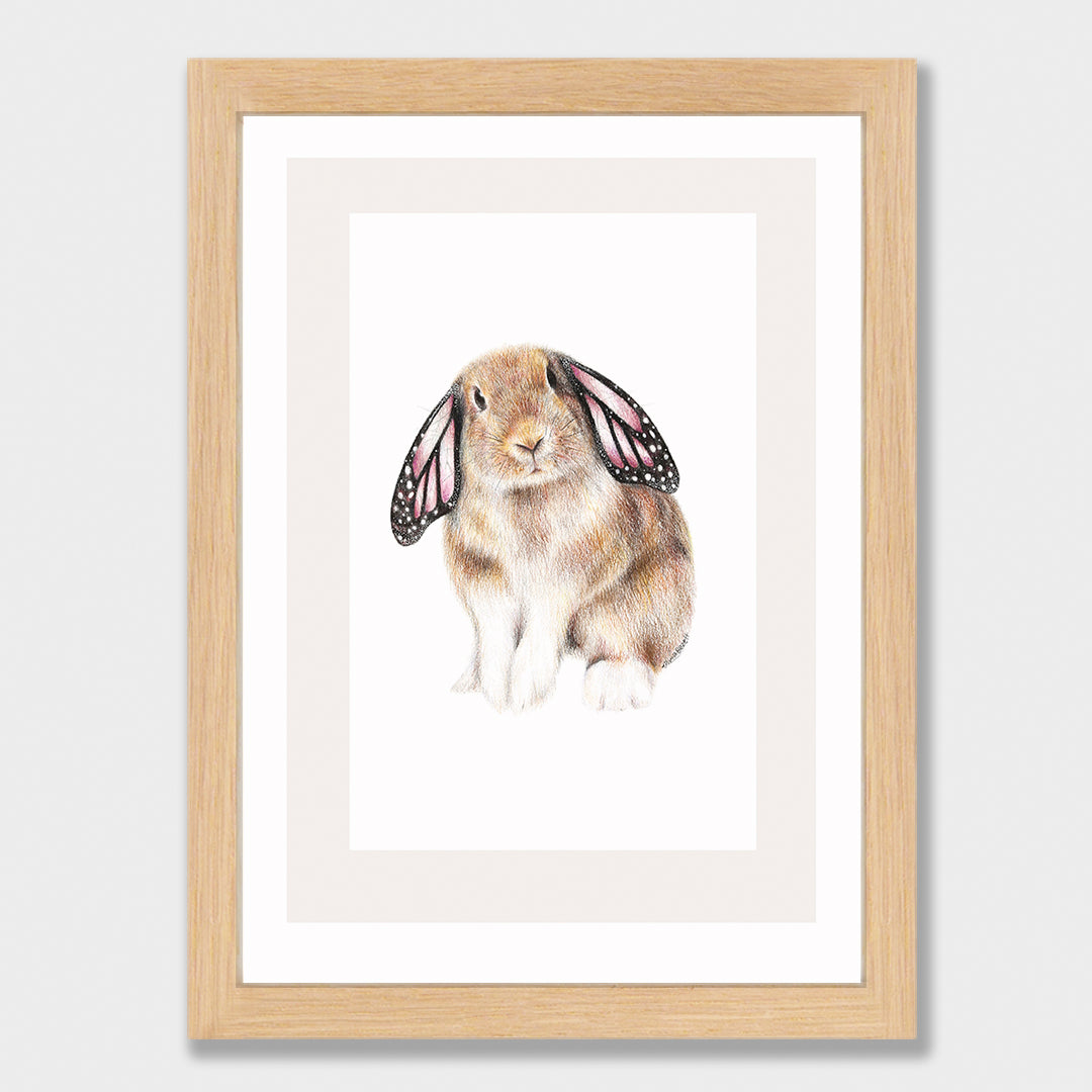 Butterfly Bunny Print