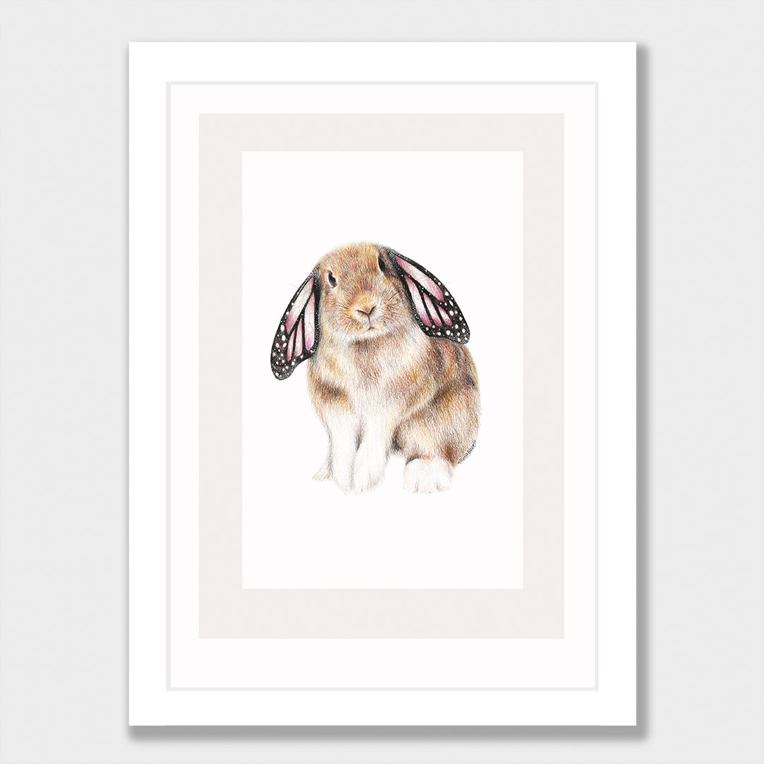Butterfly Bunny Print