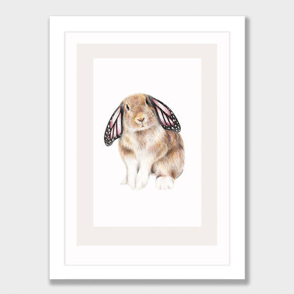 Butterfly Bunny Print
