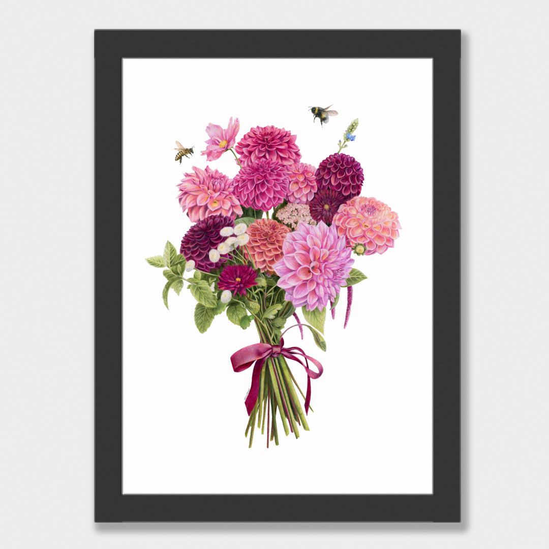 Dahlia Bouquet Print