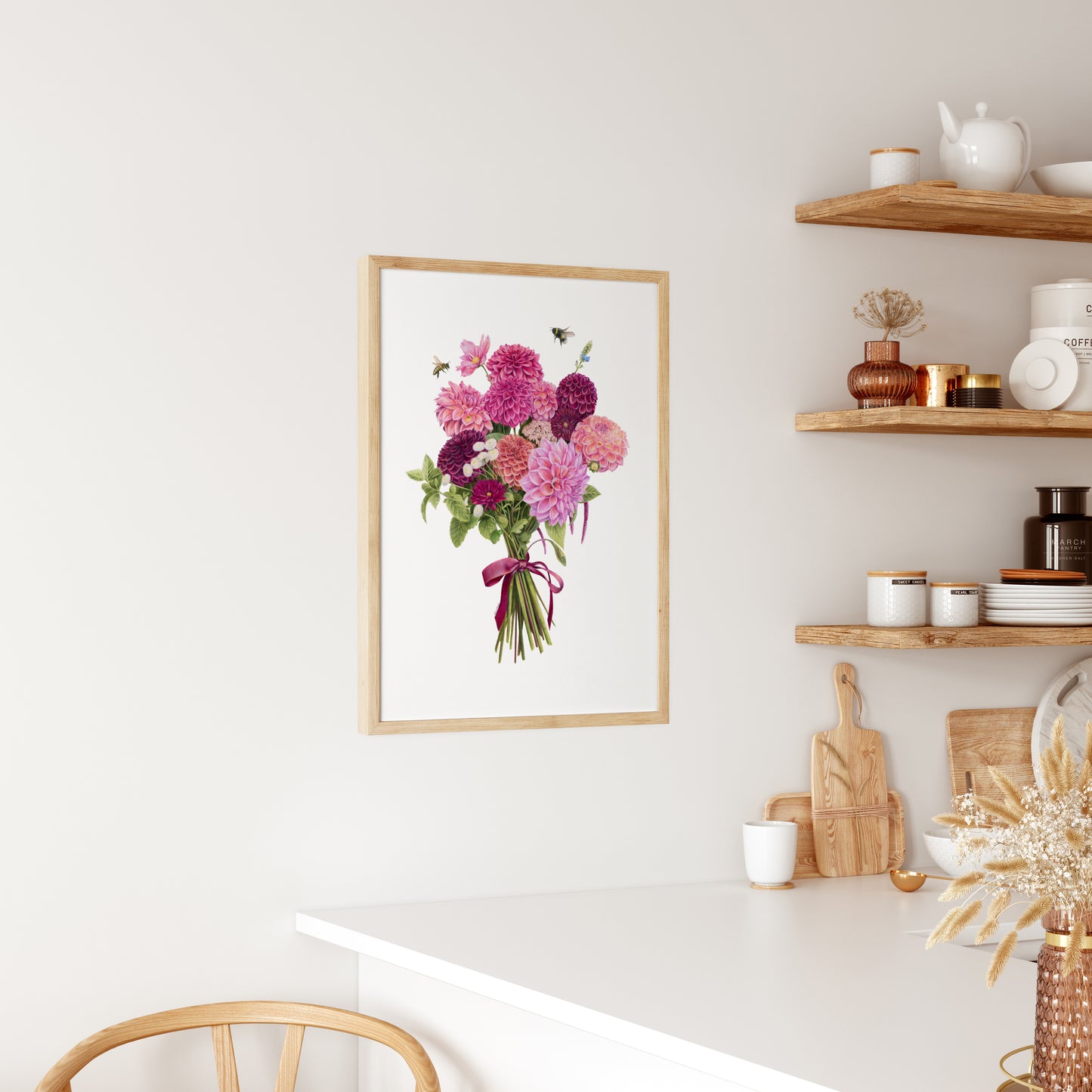 Dahlia Bouquet Print