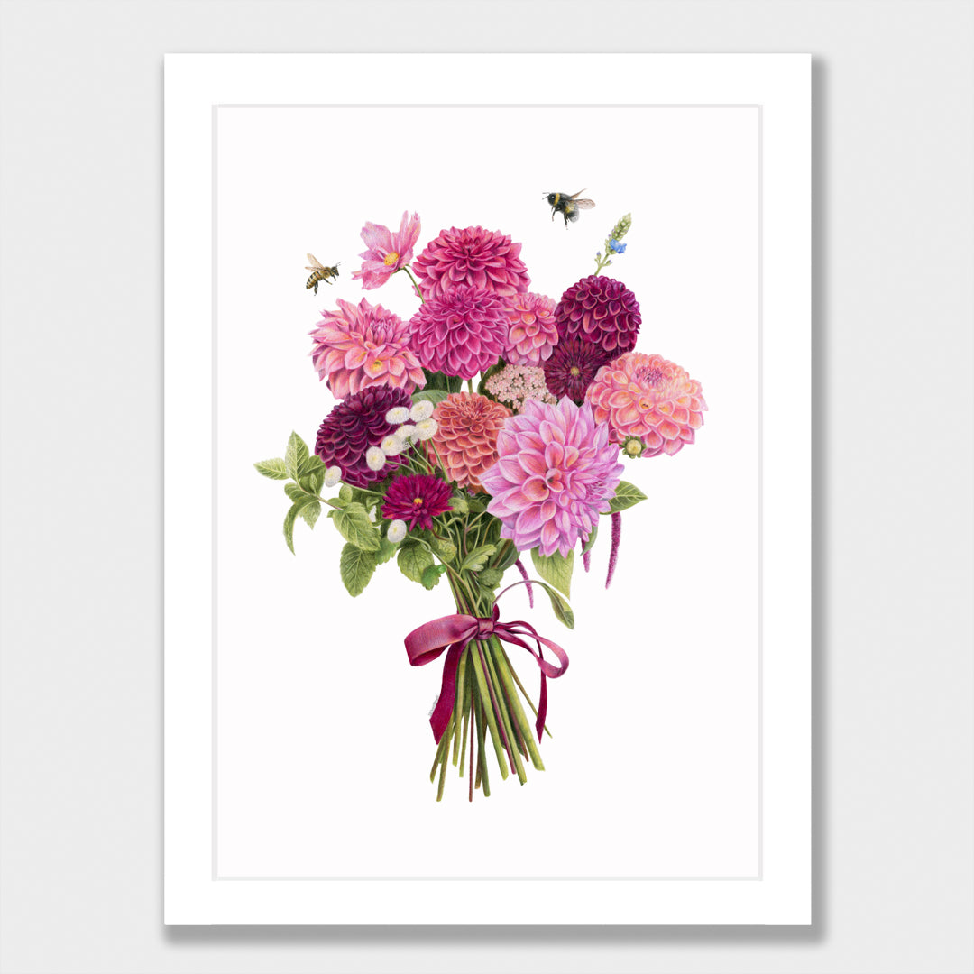 Dahlia Bouquet Print