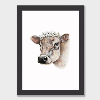 Daisy Cow Print