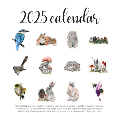 2025 'Favourites' calendar