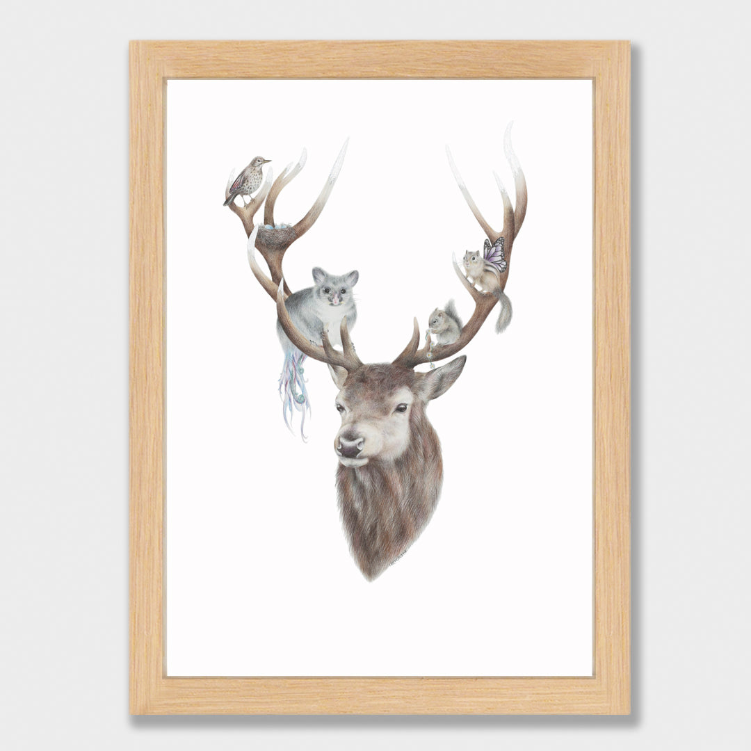 Life in Antlers Print