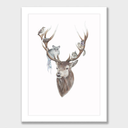 Life in Antlers Print