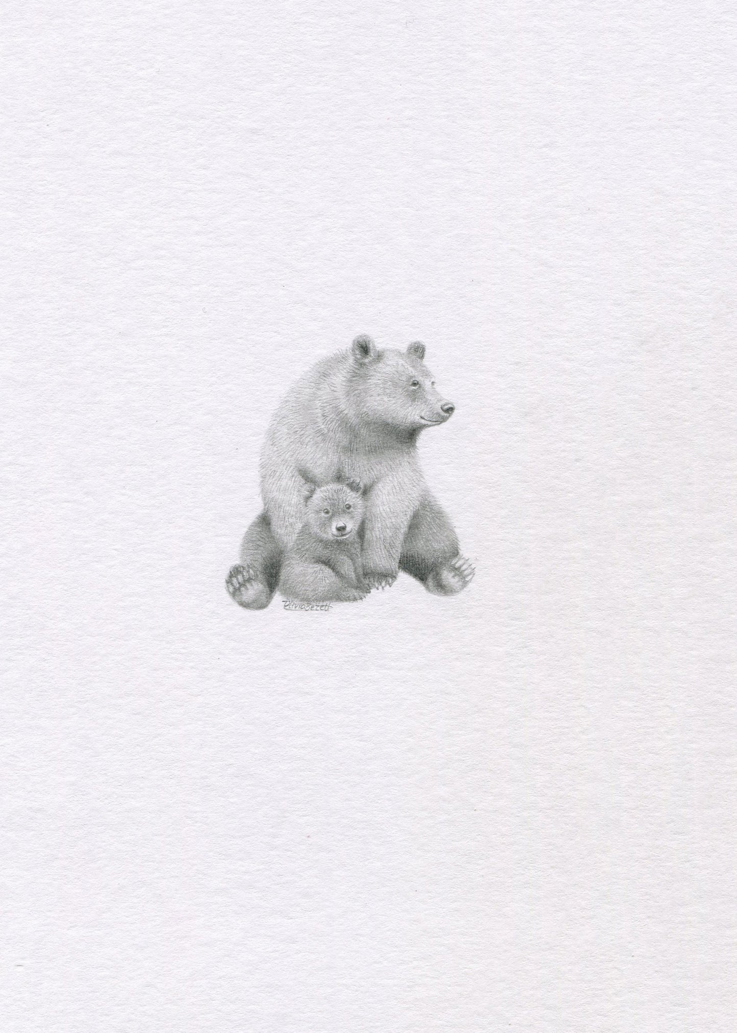 Mini one-off original 'Mum and Baby Bear'