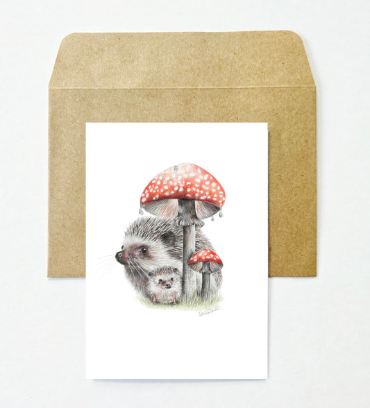 Mushroom Umbrella Greeting Card