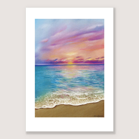 SALE - Ocean Dawn print A4