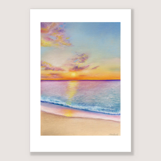 SALE - Ocean Dusk print A4