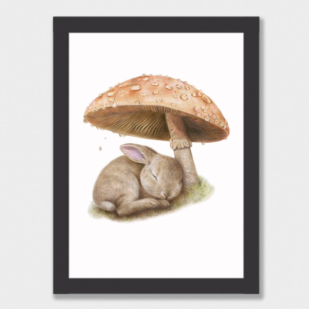 Rainy Woodland Hideaway Print
