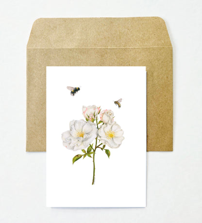Flowers and Bees 12 Pack Greeting Card set