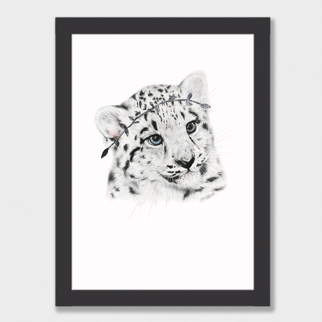 Snow Leopard Cub Print