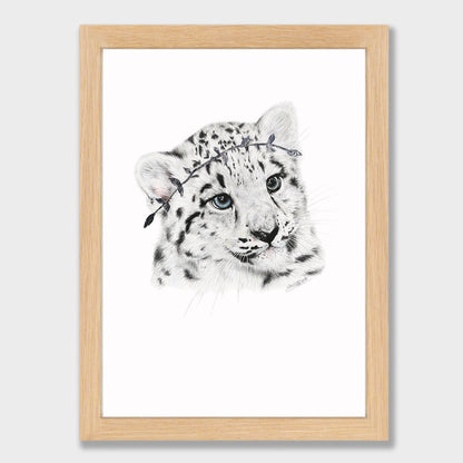 Snow Leopard Cub Print