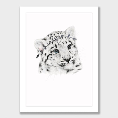 Snow Leopard Cub Print