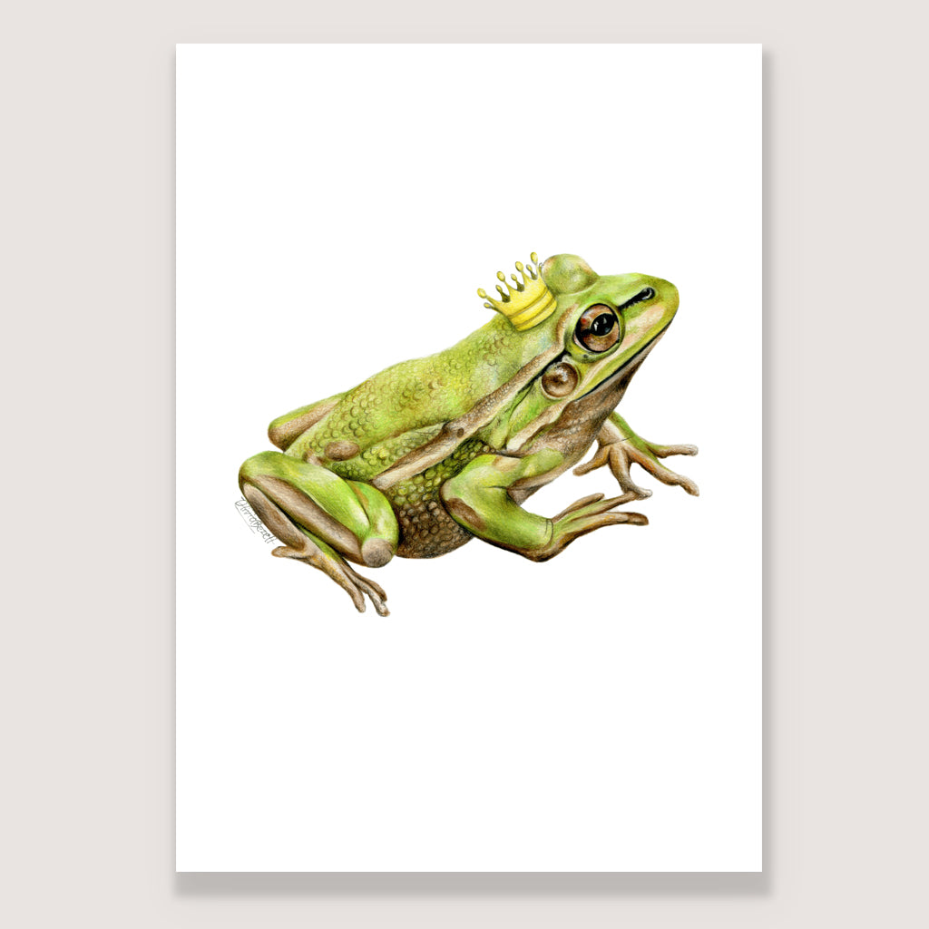 SALE - Frog Prince print A5